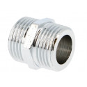 Mamelon égal laiton chromé à visser 3/4'' MM