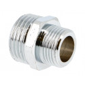 Mamelon réduit laiton chromé à visser 3/4'' - 1/2" MM
