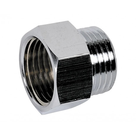 Mamelon égal laiton chromé à visser 3/8'' MF