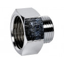 Mamelon laiton réduit chromé à visser 1/2'' - 3/8" FM