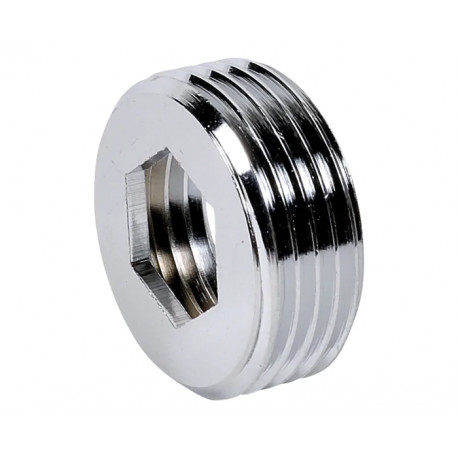 Mamelon égal laiton chromé à visser 3/8'' MF
