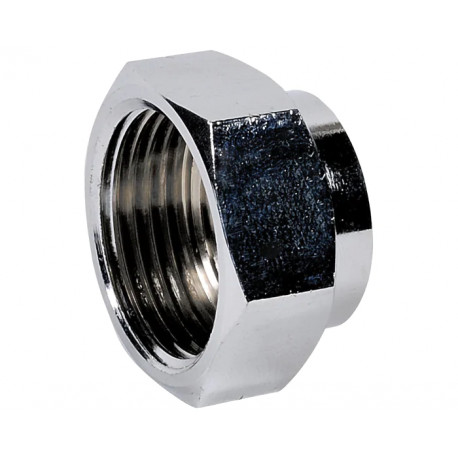 Mamelon égal laiton chromé à visser 3/8'' MF