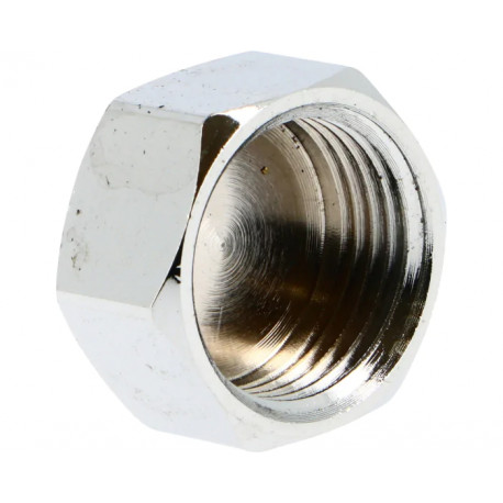 Mamelon égal laiton chromé à visser 3/8'' MF