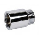 Rallonge droite laiton chromé 100mm à visser 3/4'' MF