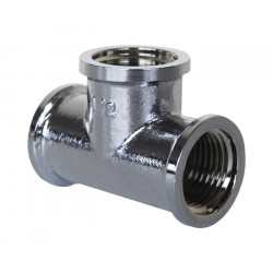 Mamelon égal laiton chromé à visser 3/8'' MF