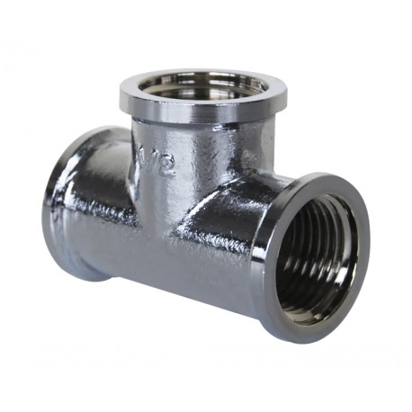 Mamelon égal laiton chromé à visser 3/8'' MF