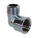 coude MF en laiton réduit chromé à visser 1/2"