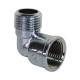 coude MF en laiton réduit chromé à visser 3/8"