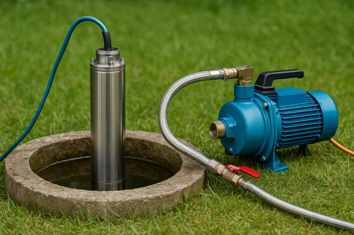Différence entre pompe immergée et pompe de surface